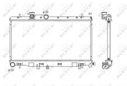 Variklio radiatorius NRF NRF 53697