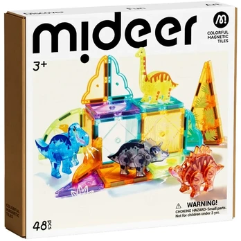 Mideer Magnetinis konstruktorius „Dinozaurai“ – 48 dalys
