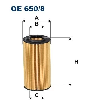 Alyvos filtras FILTRON OE650/8