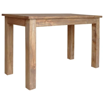 Valgomojo stalas, masyvi perdirbta mediena, 120x60x77cm