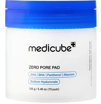 Veido valomasis diskelis, veidui Medicube Zero Pore Hyaluronate, 100 ml, 70 vnt.