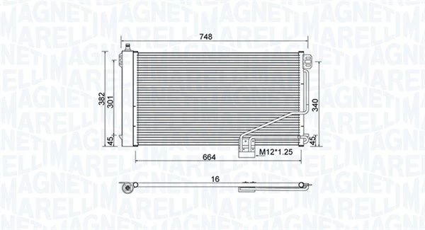 Kondensatorius, oro kondicionierius MAGNETI MARELLI 350203738000