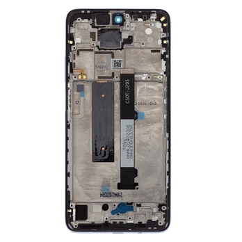 Dėklas LCD Ekranas + Touch Unit + Front Cover for Xiaomi Redmi Note 9 Pro 5G Juodas (Service Pack)
