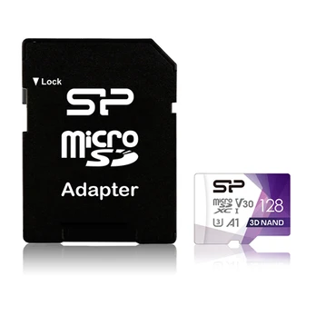 Micro SD Silicon Power Superior Pro 128 GB micro SDXC Flash memory class 10 with Adapter