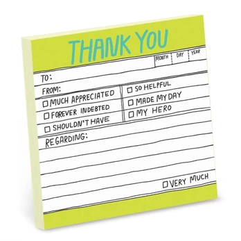 Knock Knock Hand Lettered Sticky Note Thank You