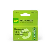 GP Battery GP Recharge Rechargeable Baterija, Size AA, 2100 mAh, 4-pack kaina