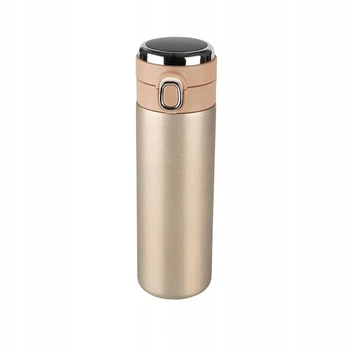 Termo puodelis su led termometru Altom Design, 420 ml, auksinis