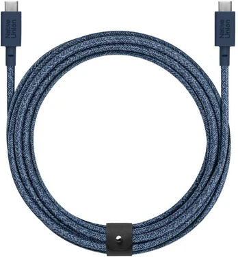 Native Union Belt Cable XL 100W - USB-C kabelis - USB-C, 3 m (tamsiai mėlynas)