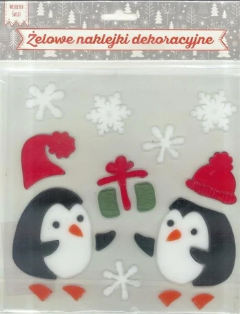 Dekoratyvinės gelinės lipdukai - Pingvinai