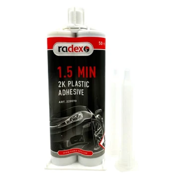 Radex 2K Plastic Adhesive, klijai plastikui (90 sek.), 50 ml