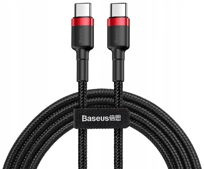 Usb-c - usb-c greitas įkrovimas type-c 60w baseus pd galingas 1m