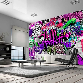 Artgeist Fototapetas - Violetinė Graffiti
