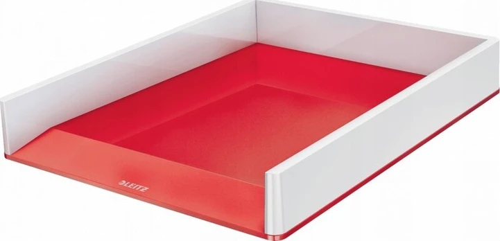 Dvipusė dokumentų dėtuvė Leitz, raudona, plastikinė, A4