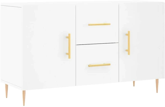 Šoninė spintelė, baltos spalvos, 100x36x60cm, apdirbta mediena