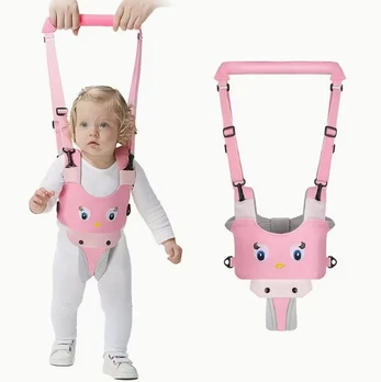 Vaikščiojimo diržas - vaikštynė, pink