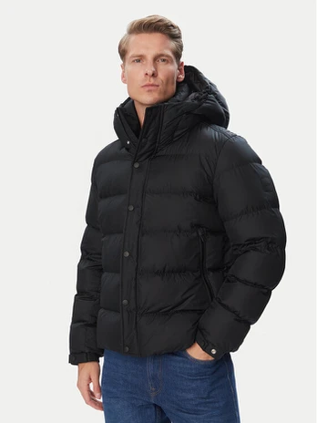 BOSS Žieminė striukė Omaris1 50565779 Juoda Regular Fit