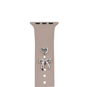 Pin Charms set for watch straps bow sidabrinis