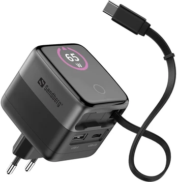 Sandberg Charger PD65W Ekranas + Cable