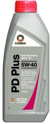 Variklių alyva COMMA PD Plus (1L) 5W40 sintetinis PD PLUS 5W40 1L