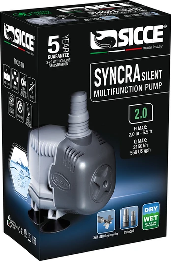 Sicce - SYNCRA 2.0 WET & DRY - 2150L/H - 100% Made in Italy