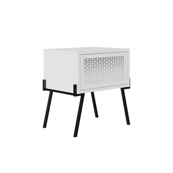 Naktinė spintelė MKO231 balta, balta