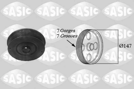 SASIC SAS2154005 Crank pulley