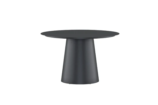 Lanzo Dining Table ø120 - Black Aluminium