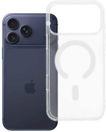 Dėklas Oem Case for iPhone 17 Pro Max / 18 Pro Max Clear Mag Cover (STR) compatible with MagSafe transparent
