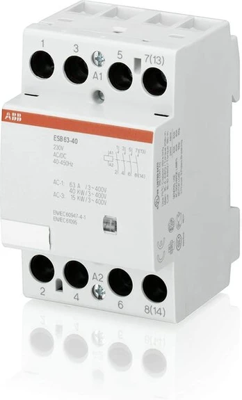 Abb montavimo kontaktorius Esb63 – 40 voltų