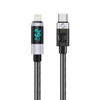 Orico LDC2L USB-C to Lightning PD 29W Cable with LED Ekranas 480Mbps 2m - Juodas