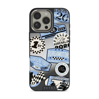 Finish Line - iPhone 16 Pro Max Case, Elite Mirror Dark (MagSafe) / Silver