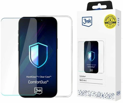 Rinkinys 3MK ComfortDuo Clear MagCase do Apple iPhone 16e