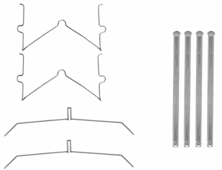 TEXTAR 82547600 Brake pad fitting kit