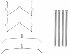 TEXTAR 82547600 Brake pad fitting kit kaina