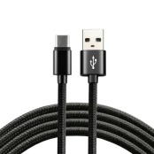 EverActive 2m pintas kabelis USB - USB-C 3A CBB-2CB kaina