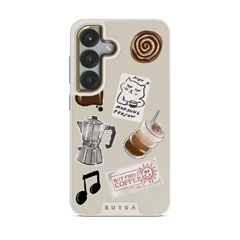 Oat Milk Please - Samsung Galaxy S25 Case, Elite Light (Magnetic) / Gold