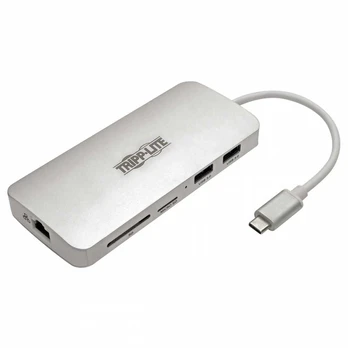 Eaton Tripp Lite USB-C Dock - 4K HDMI, USB 3.2 Gen 1, USB-A/C Hub, GbE, Memory Card, 60W PD Charging