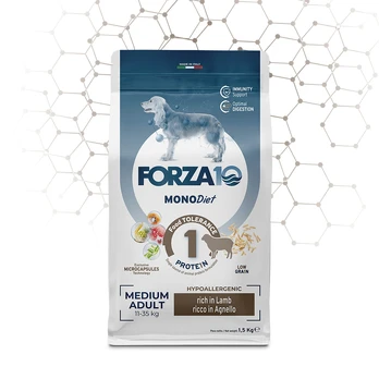 FORZA10 Medium Adult Diet su ėriena - 1.5 kg