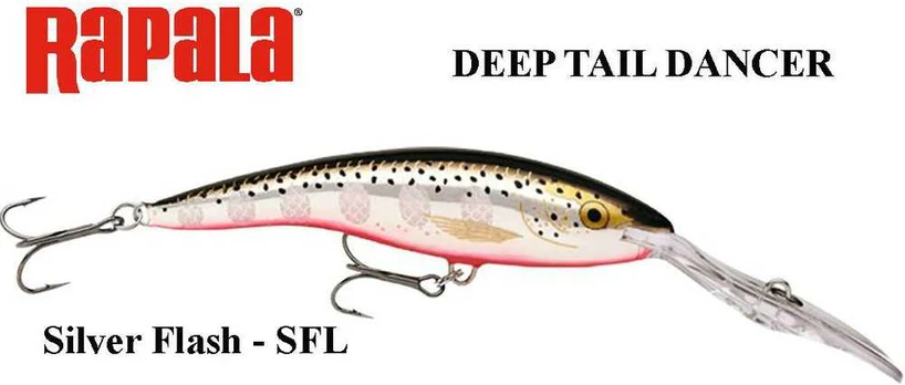Vobleris Rapala Deep Tail Dancer SFL Sidabrinis Flash
