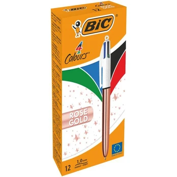 Bic 4 spalvų rašiklis Rose Gold