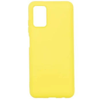Evelatus Galaxy A03s Soft Touch silikoninis dėklas Samsung geltonas