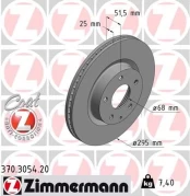 Stabdžių diskas ZIMMERMANN 370.3054.20 kaina