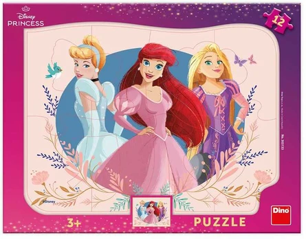 Dėlionė Dino Frame Puzzle 12 pc,Princess