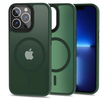 Matinis žalias dėklas Apple iPhone 13 Pro telefonui "Tech-Protect Magmat Magsafe"