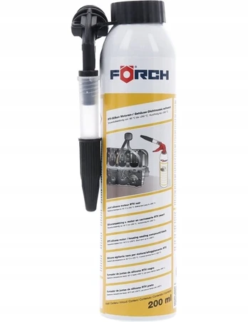 Forch K164 aukštatemperatūrinis Rtv silikonas juodas 200ml