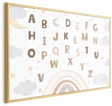 Artgeist Plakatas - Letters in Muted Colors