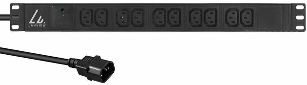 Lanview 19�� 10-way c13 outlets with