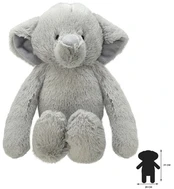 Pliušinis žaislas Wild Planet Elephant, pilkas, 31 cm