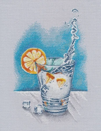 Cross stitch kit "With orange flavor" S1517