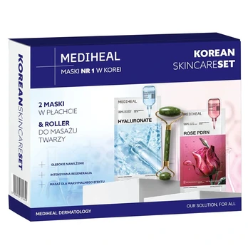 MEDIHEAL_SET Lakštinės kaukės 2x24ml + volelis